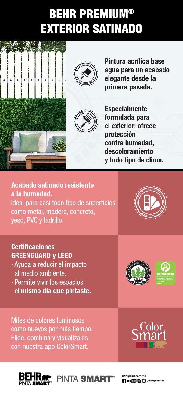 Pintura Behr Premium Exterior Acabado Satinado Home Depot Mexico